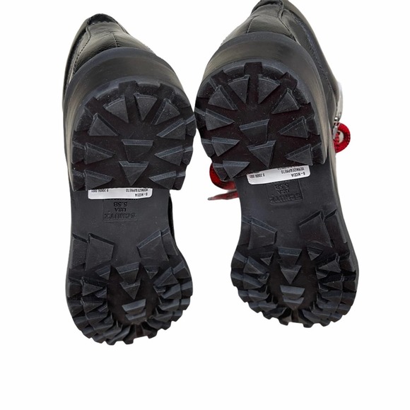 Schutz Niceia Patent Leather Hiking Boot Black 5.5 - Picture 5 of 7